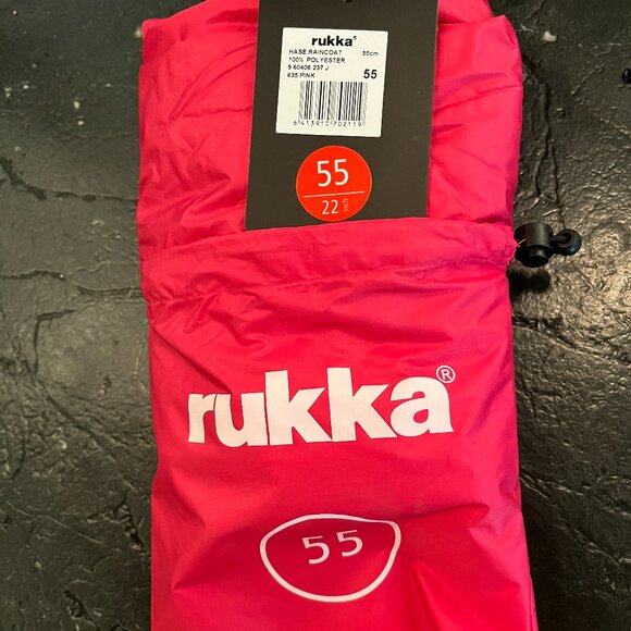 RUKKA HASE PINK DOG RAINCOAT 50-55 - Picture 2 of 7
